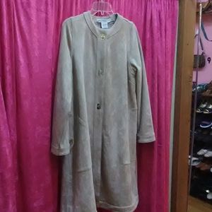 Ultra suede car coat size large